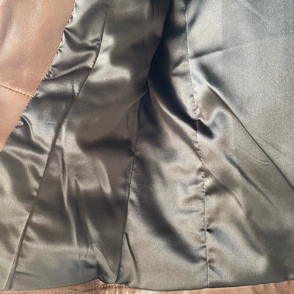 Brown Leather Jacket By Robert Comstock, Comstock… - image 3